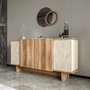 Hanah Home Diana - Travertino, Walnut